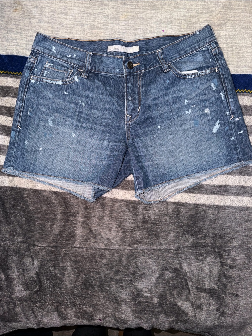 Old Navy Distressed Blue Denim Cutoff Shorts